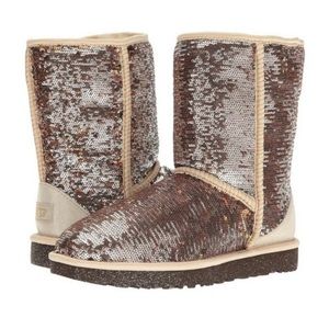 gold sparkly uggs